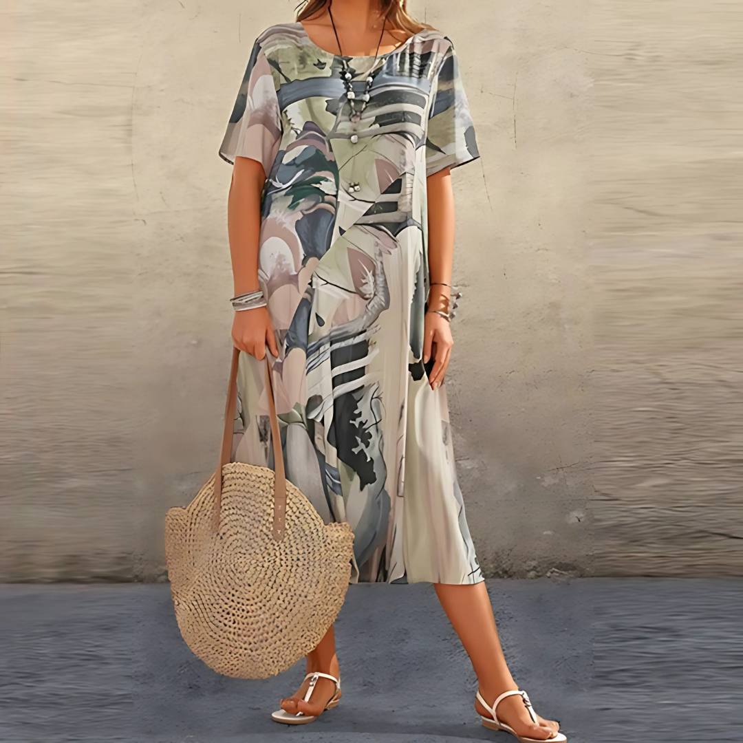 Colora™ | Elegant Blomsterkjole