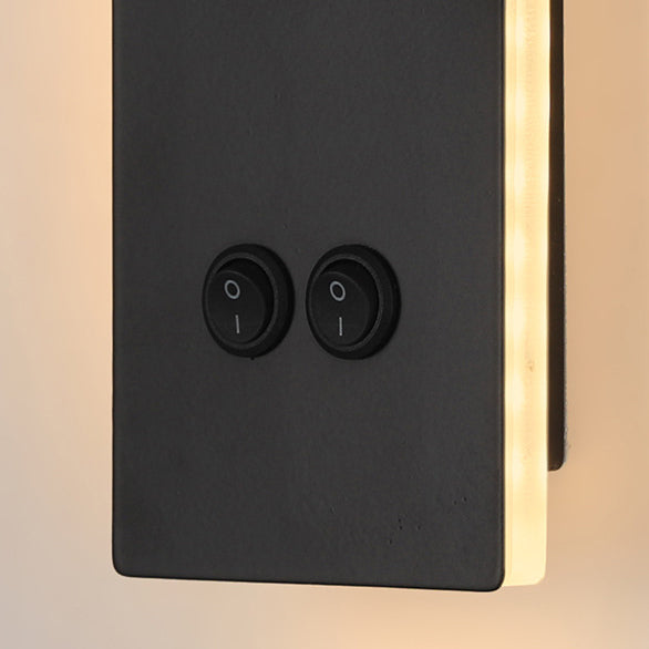 Minimalistisk LED Væglampe i Jern og Aluminium