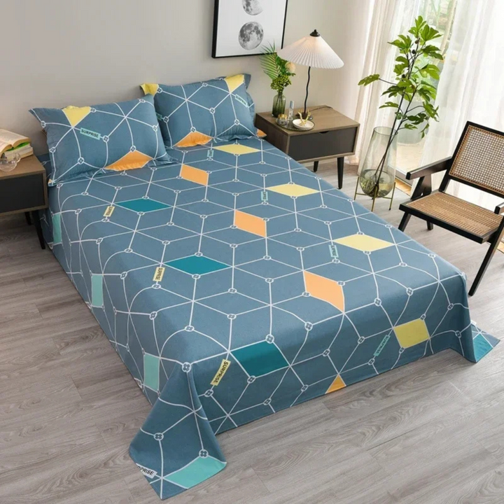 Blødt Bomulds Dyne Betræk Sæt med Pudebetræk
