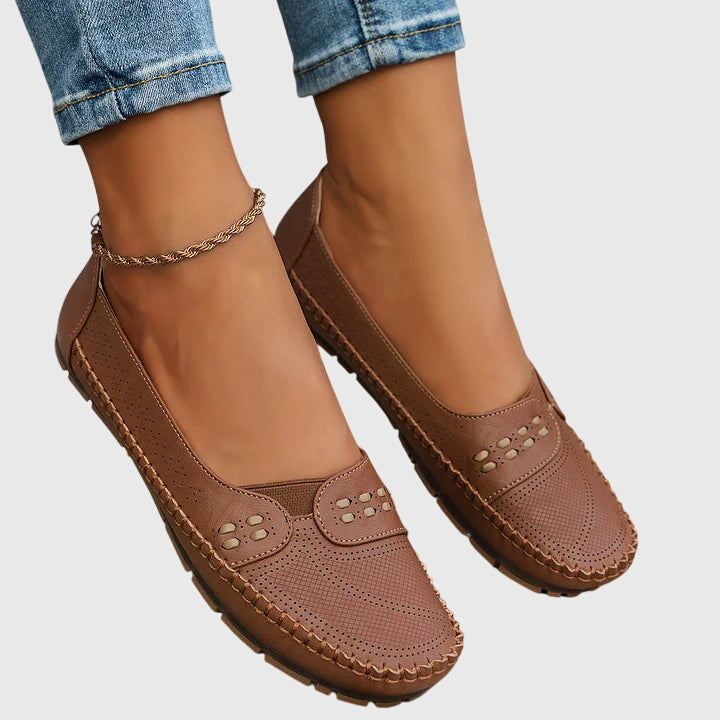 Petra | Dame Forår Perforerede Lette Loafers