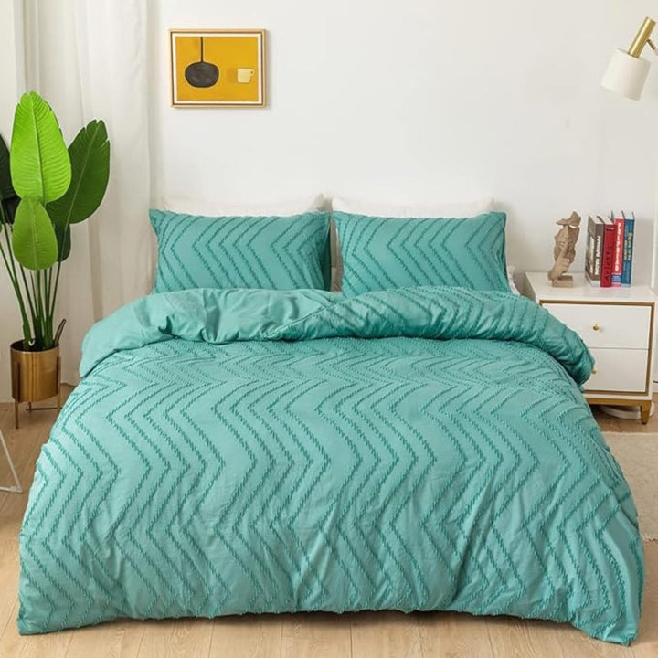 Chevron Mikrofiber Dynecover Sæt med Pudebetræk