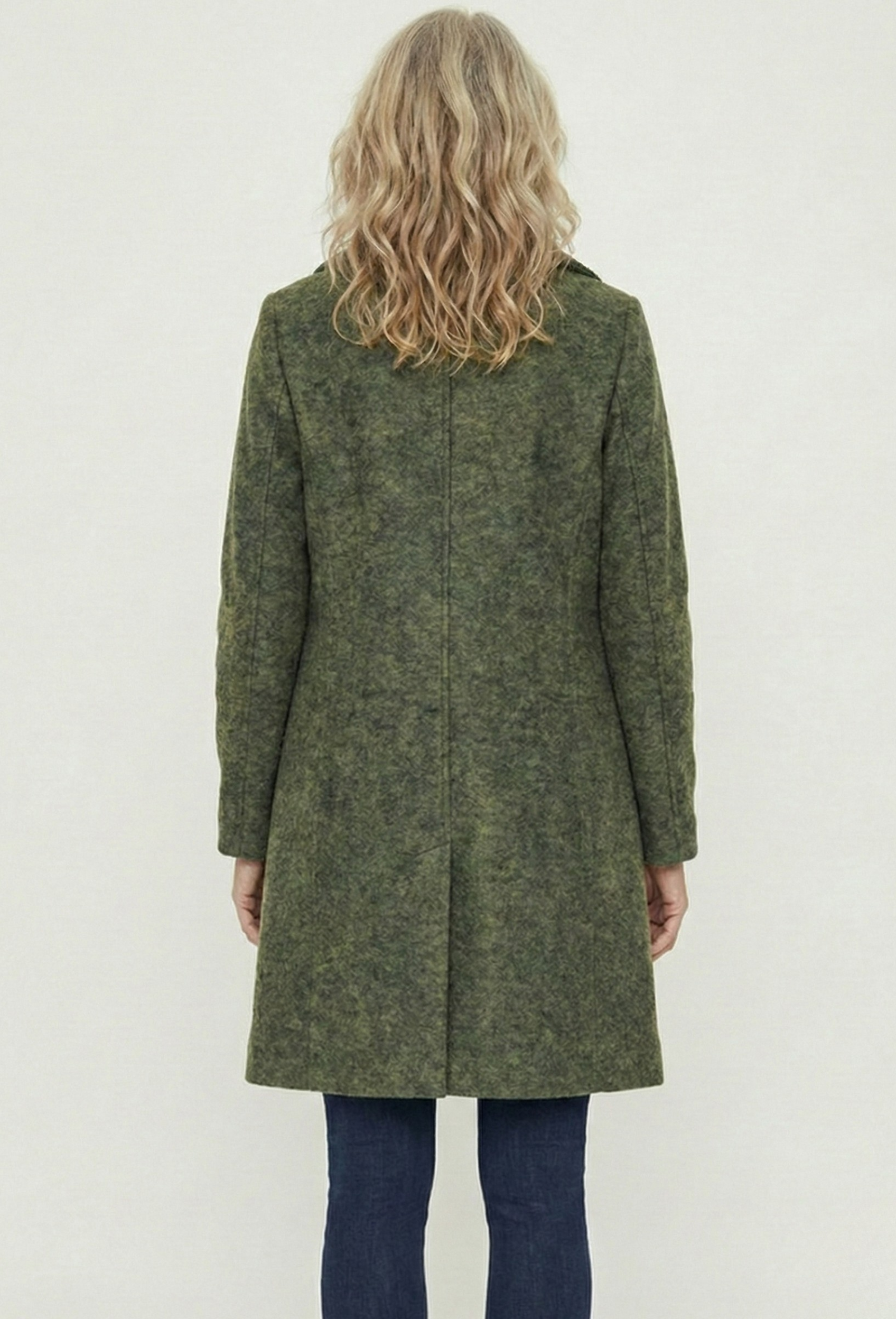 Astrid | Lang Uldjakke – Vinterjakke med Klassisk Stil