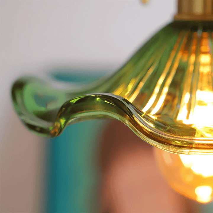 Hibiscus Pendel i Metal og Glas