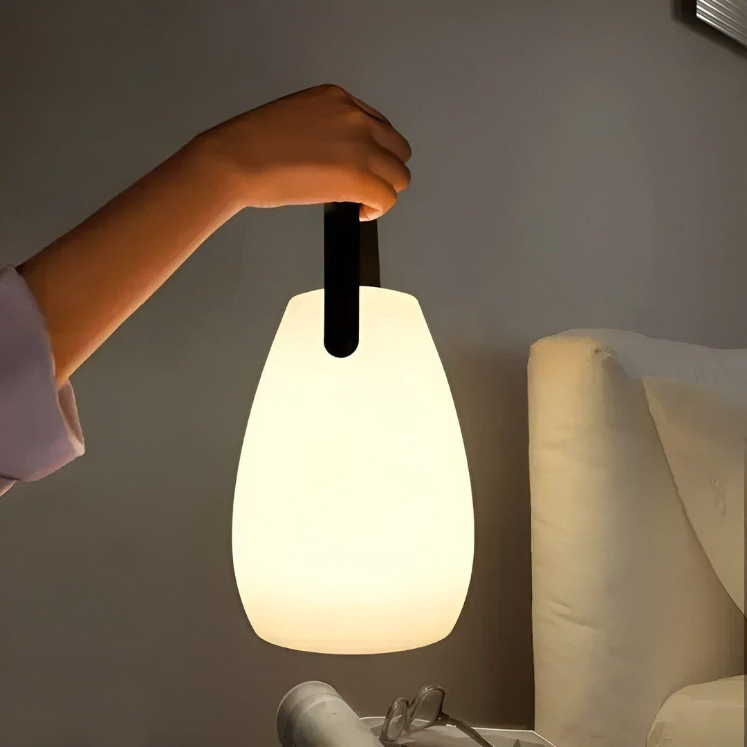 Vandtæt Trådløs Bordlampe med Fjernbetjening og Elegant Design