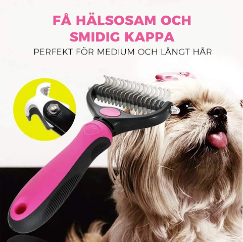 Groomingbørste til Hunde og Katte med Rustfrit Stålblad