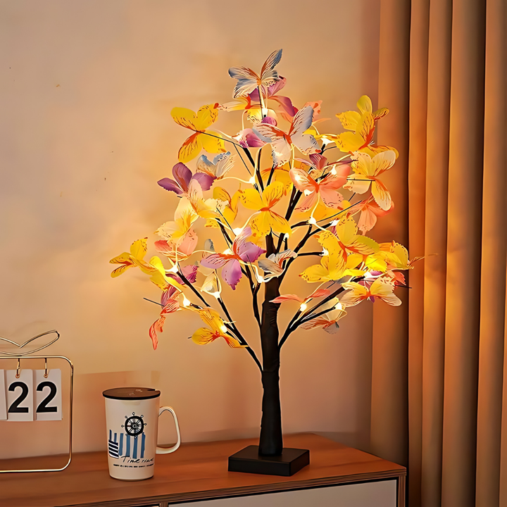 Justerbar Birch Tree LED Bordlampe med Multifarvet Belysning