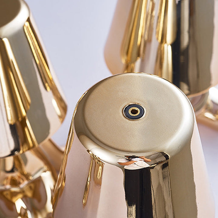 Guld Tænker Mand Bordlampe med Touchkontrol