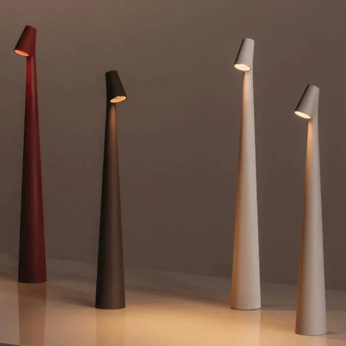 Skulptureret Genopladelig Bordlampe med Justerbar Lysstyrke