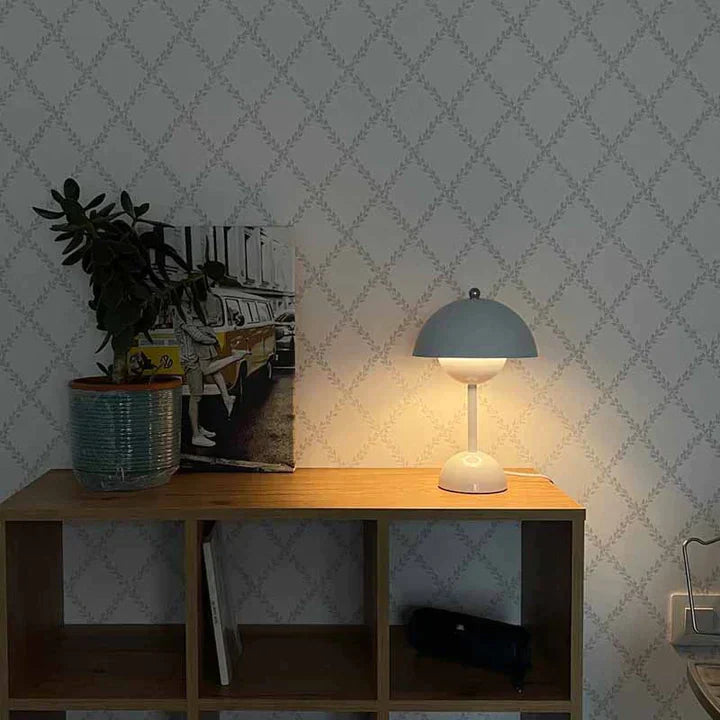Nordisk Svampe Bordlampe med Justerbar Lysstyrke