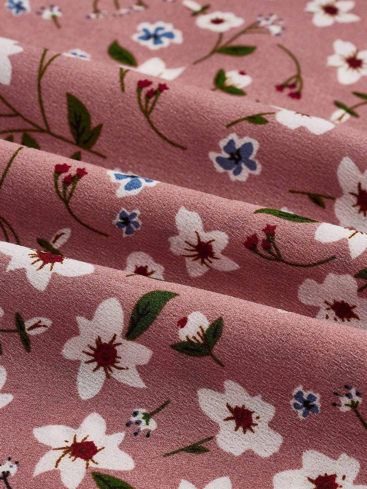 Flora | Kvinders Blomsterprint Biskop Ærme Smocked Talje Maxi Kjole