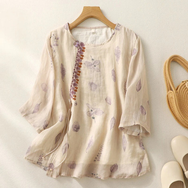 Noy™ | Blomsterprint Afslappet Bluse