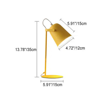 Jernspand Bordlampe i Makaronfarver