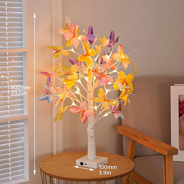 Justerbar Birch Tree LED Bordlampe med Multifarvet Belysning