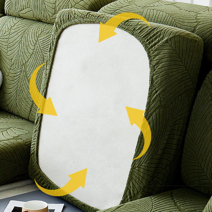 Vandtæt Jacquard Sofa Cover med Banansblade