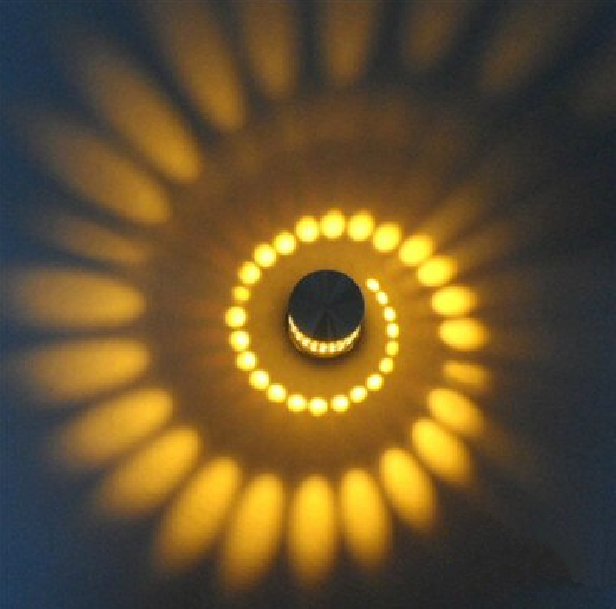 Spiral LED Downlight med Børstet Nikkelfinish