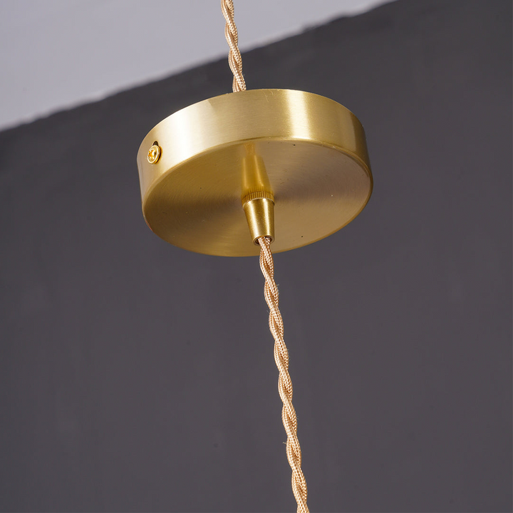Hibiscus Blomst Dekorativ LED Lampe i Metal og Glas