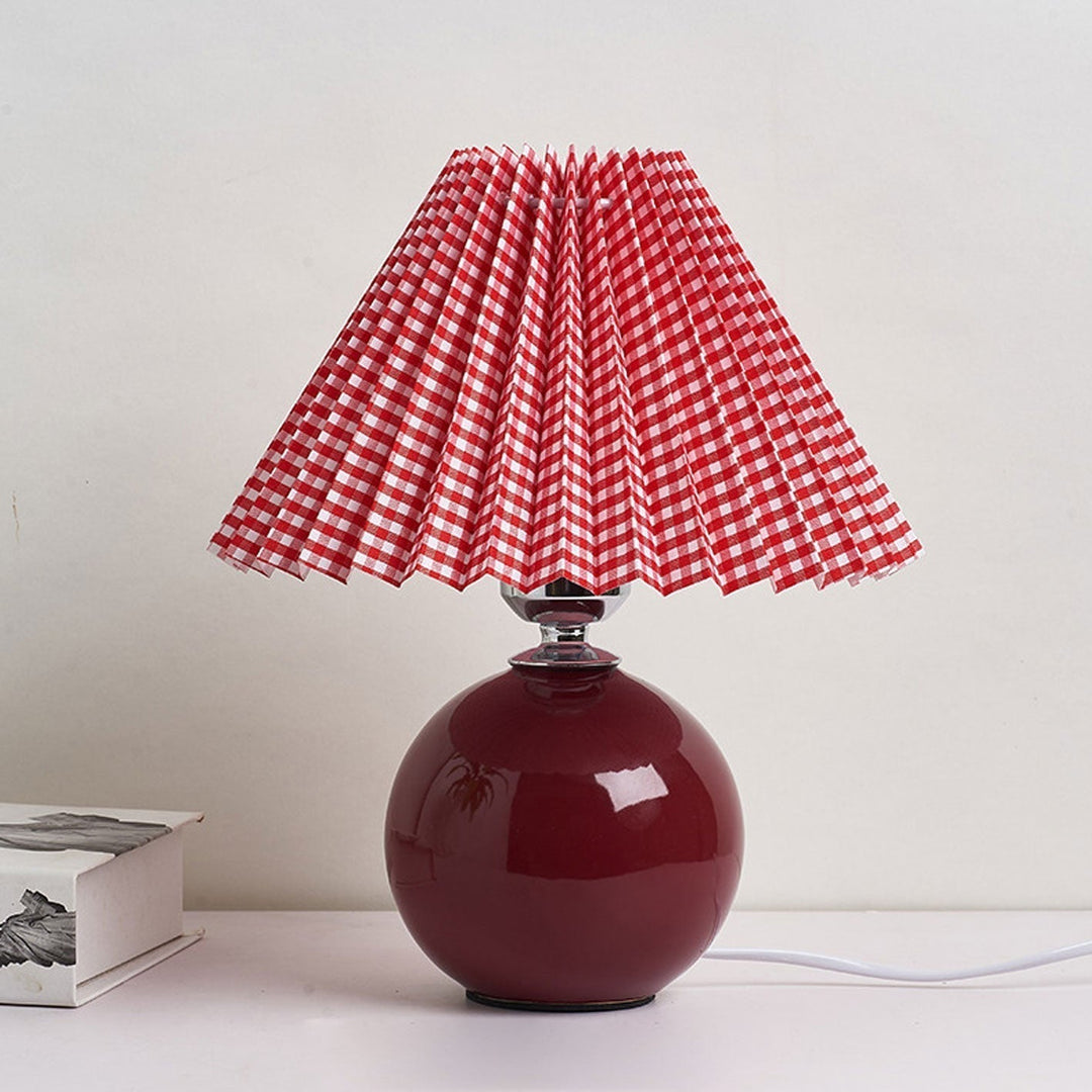 Moderne Keramisk Bordlampe i Flere Farver