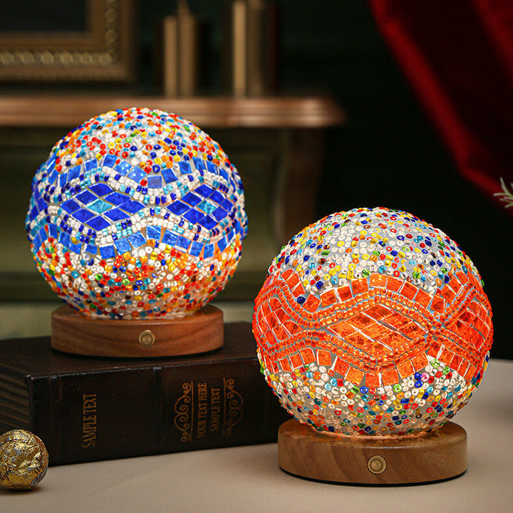 Boheme Bordlampe med USB Opladning og Blødt LED Lys