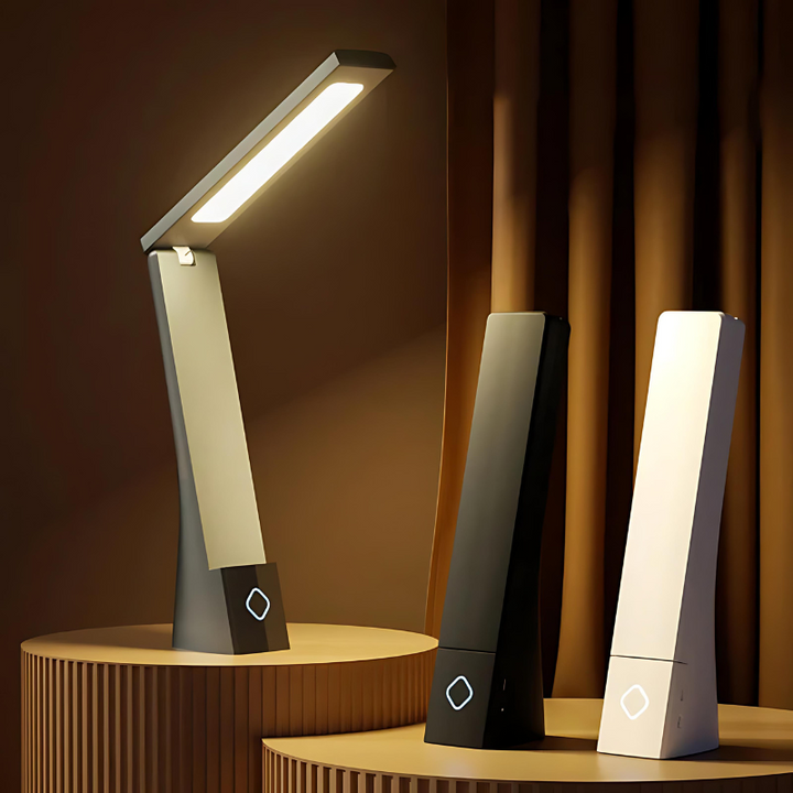 Sammenklappelig LED Bordlampe med Touch Kontrol - Minimalistisk Design