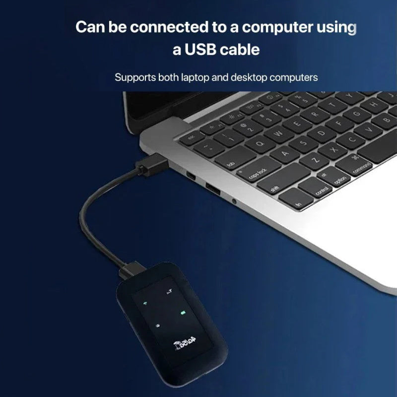 Bærbar 4G WiFi Hotspot med Hurtig Internetadgang