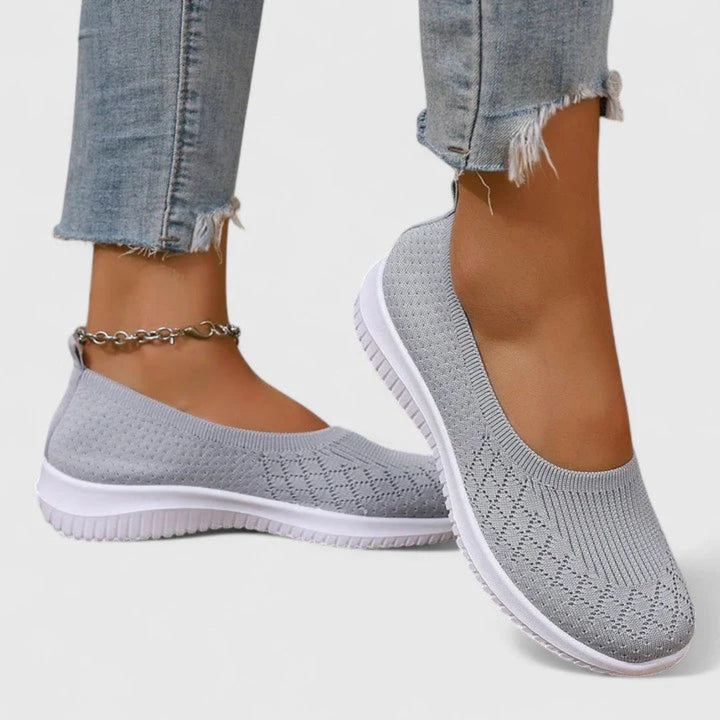 Lara | Dame Let Slip-On Strik Ballerinaer