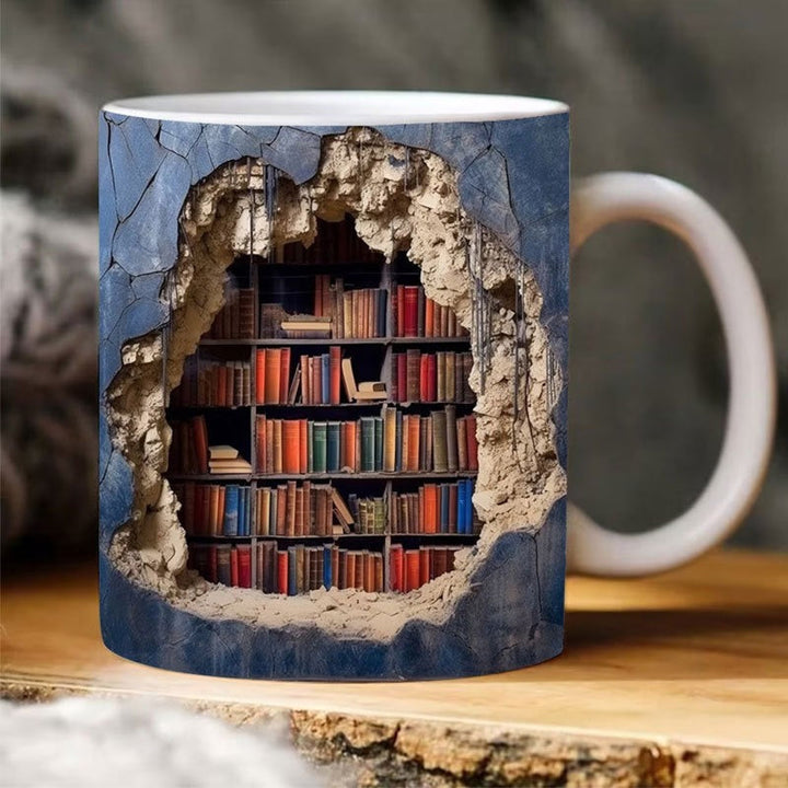 3D Keramisk Bibliotekskrus til Bogelskere