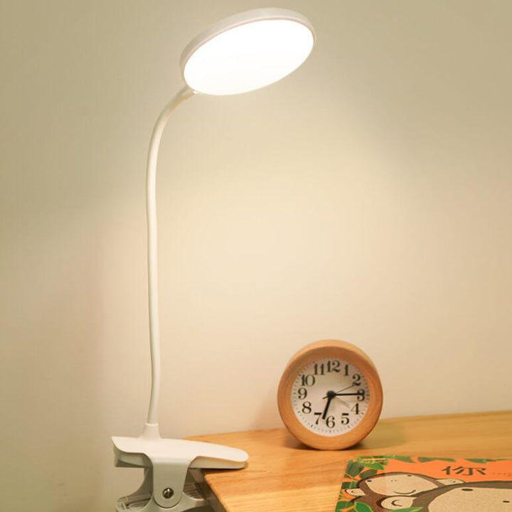 Genopladelig LED Skrivebordslampe med Øjenbeskyttelse og Justerbar Klips
