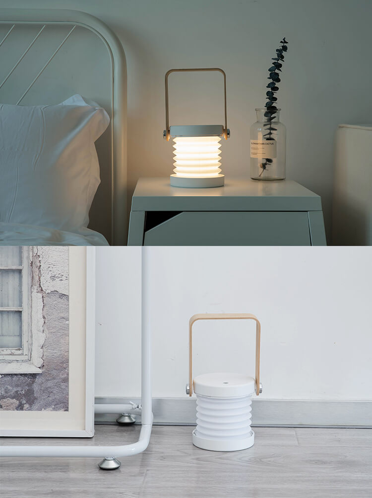 Foldbar Bærbar LED Bordlampe med Touchkontakt og 360° Rotation