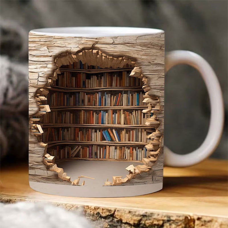 3D Keramisk Bibliotekskrus til Bogelskere