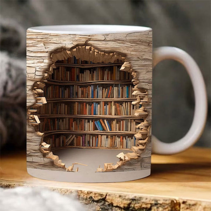 3D Keramisk Bibliotekskrus til Bogelskere