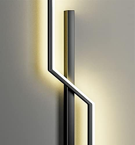 Moderne Sort og Guld LED Væglampe med Minimalistisk Design