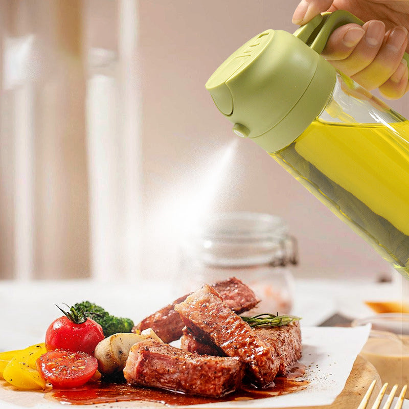 2-i-1 Glas Olie Spray og Dispenser med Præcis Dosering