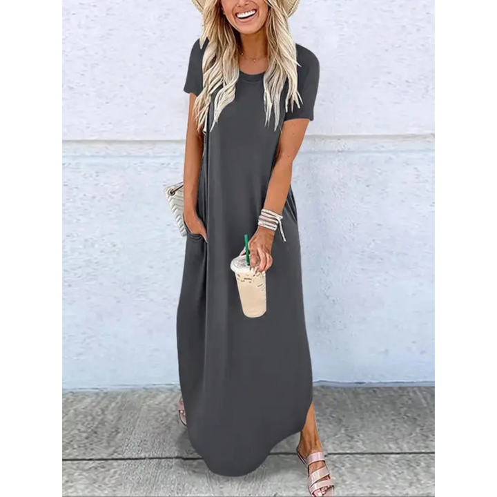 Dora™ | Casual Sommer Rund Hals Maxi Kjole