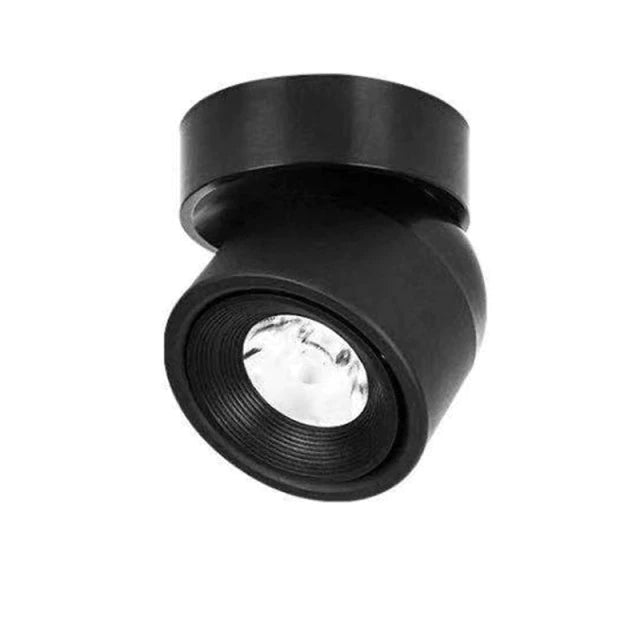 Dæmpbar Minimalistisk LED Spotlys med 340-Grad Rotation i Aluminium