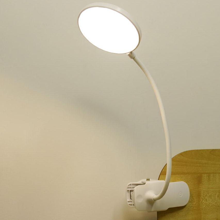 Genopladelig LED Skrivebordslampe med Øjenbeskyttelse og Justerbar Klips