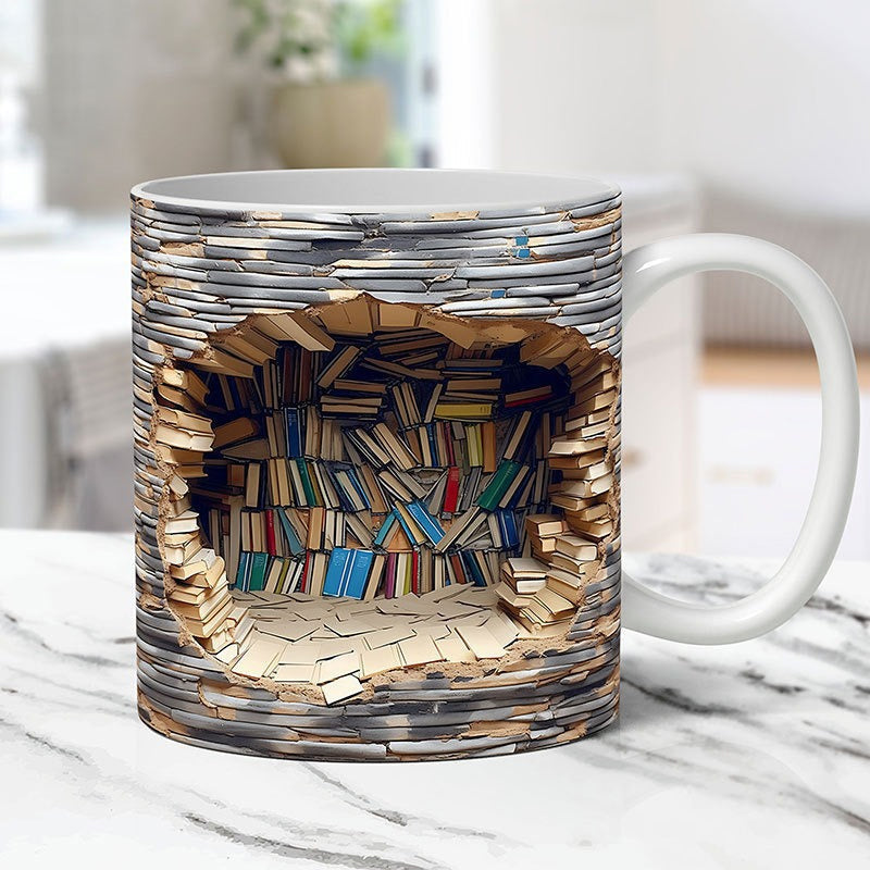 3D Keramisk Bibliotekskrus til Bogelskere