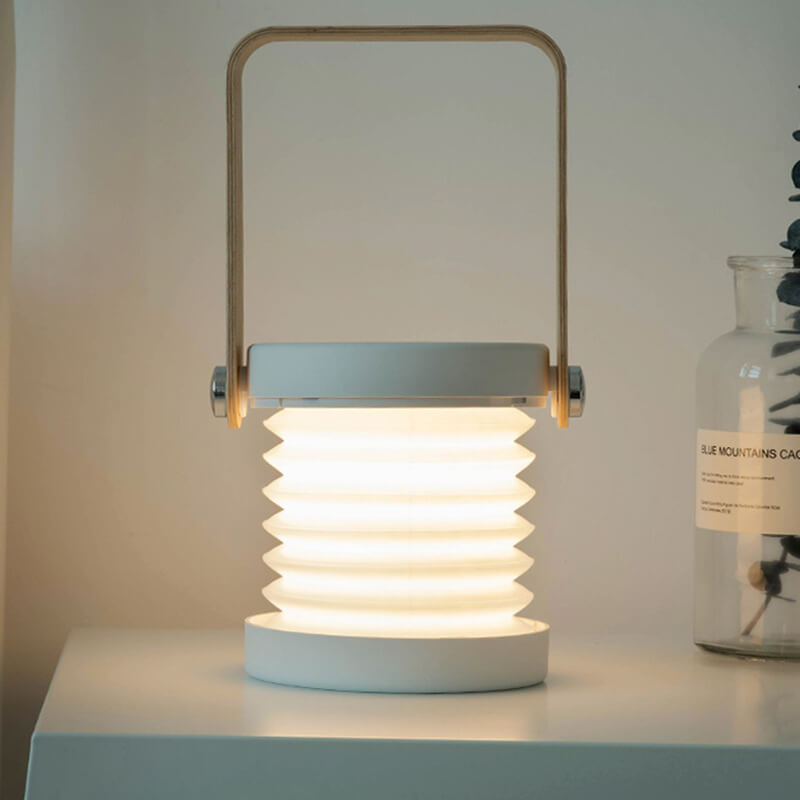 Foldbar Bærbar LED Bordlampe med Touchkontakt og 360° Rotation