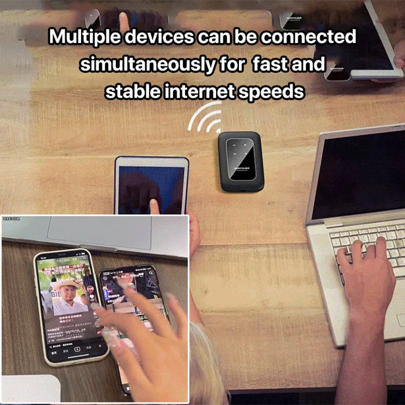 Bærbar 4G WiFi Hotspot med Hurtig Internetadgang