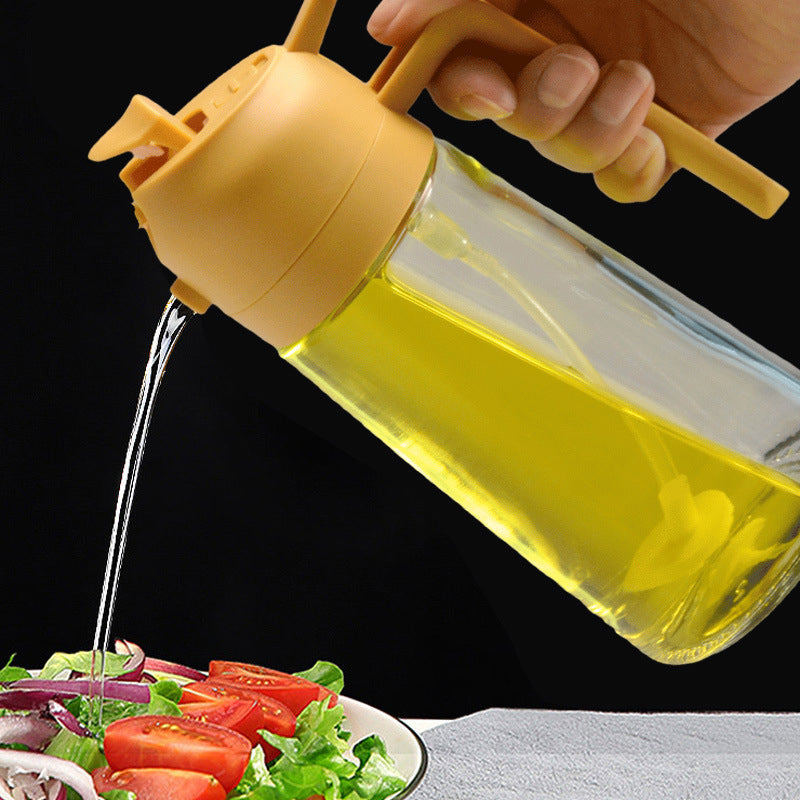 2-i-1 Glas Olie Spray og Dispenser med Præcis Dosering