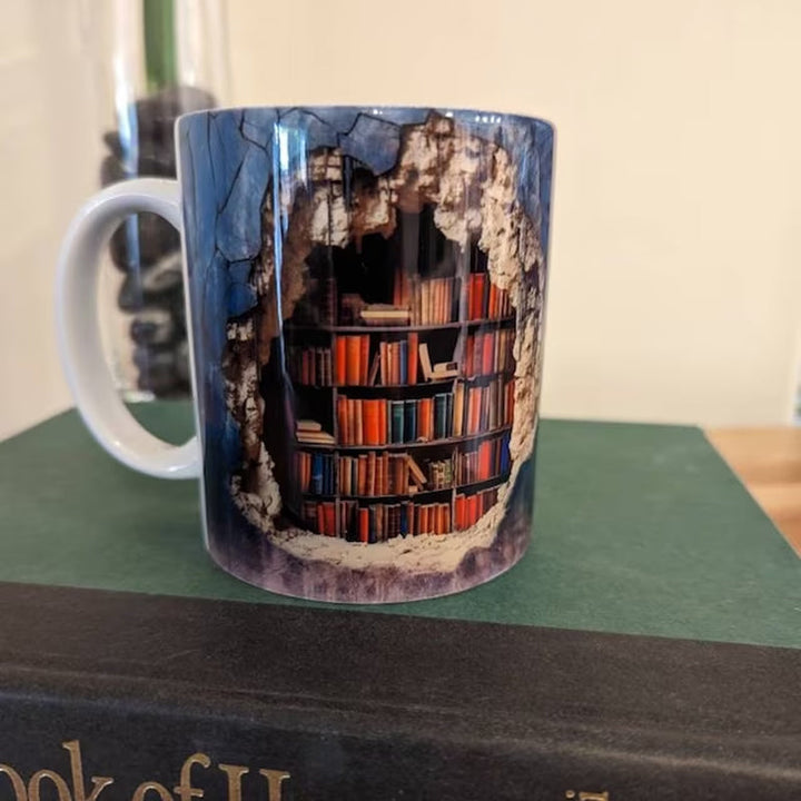 3D Keramisk Bibliotekskrus til Bogelskere