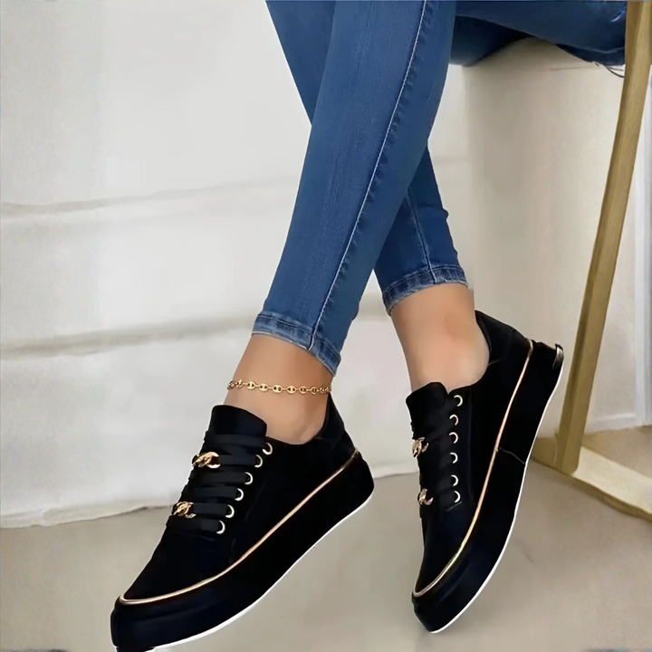 Pauline | Dame Platform Snøre Sneakers