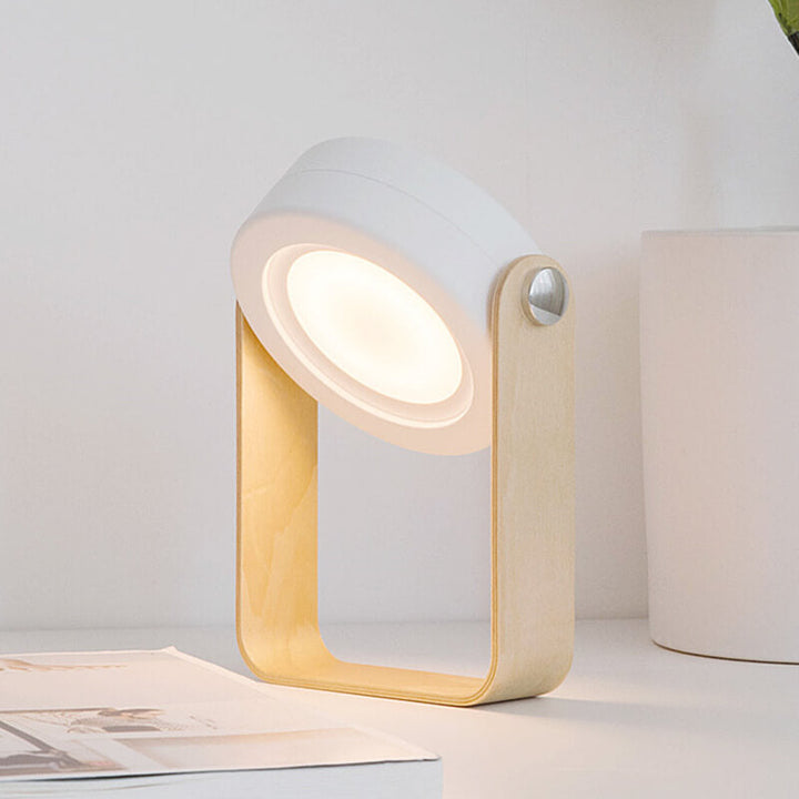 Foldbar Bærbar LED Bordlampe med Touchkontakt og 360° Rotation