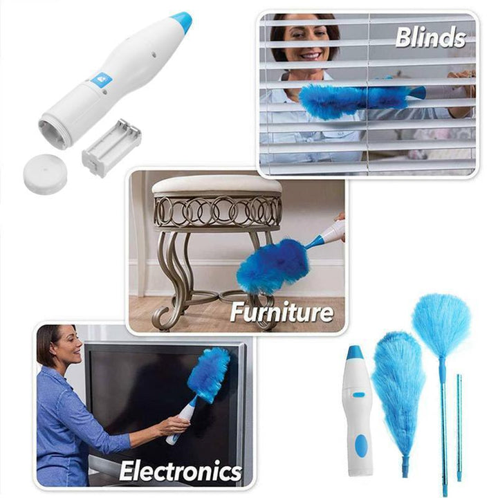 360° Elektrisk Spin Duster med Mikrofiberbørster