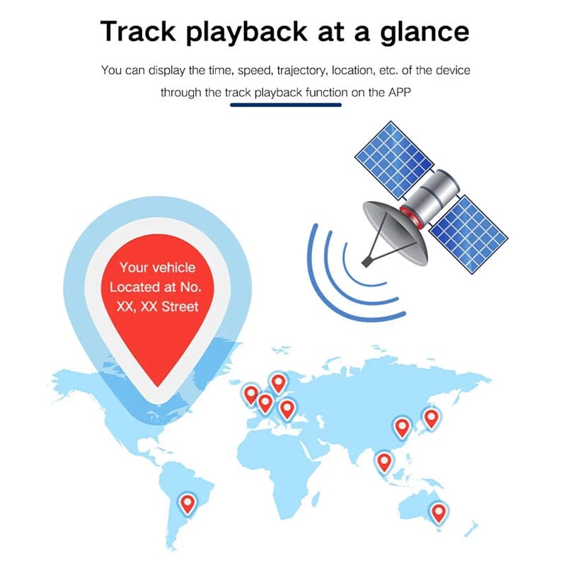 Magnetisk GPS Tracker med Realtidssporing og Lydoptagelse