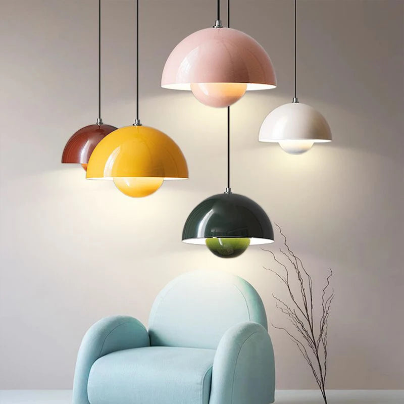 Justerbar Pendellampe i Blomsterkrukke Design