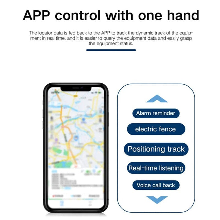 Magnetisk GPS Tracker med Realtidssporing og Lydoptagelse