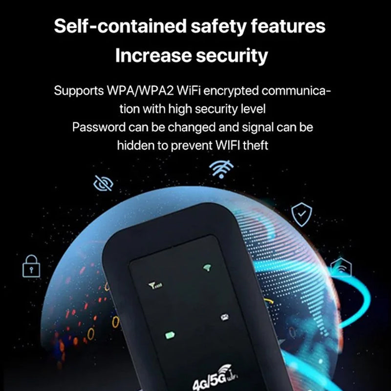 Bærbar 4G WiFi Hotspot med Hurtig Internetadgang