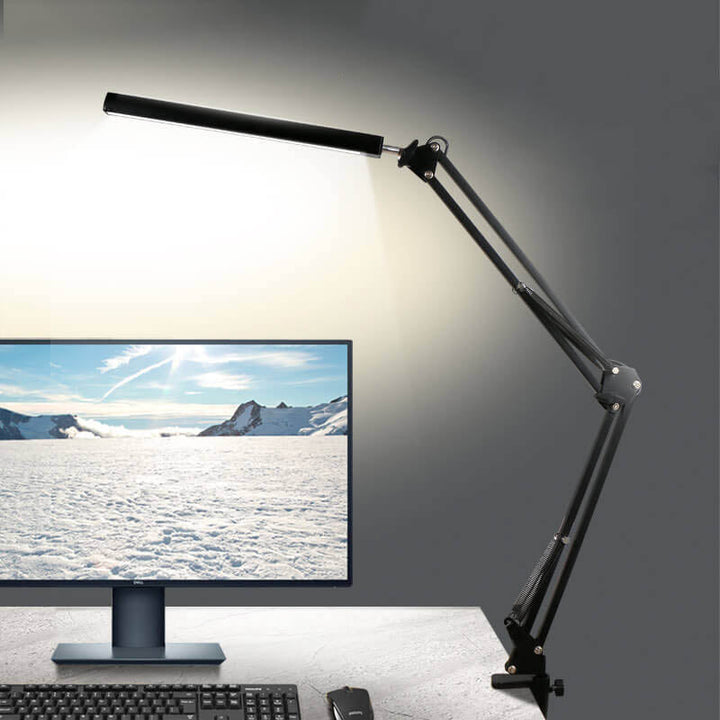 Justerbar LED Klemmedesk Lampe med USB Strøm