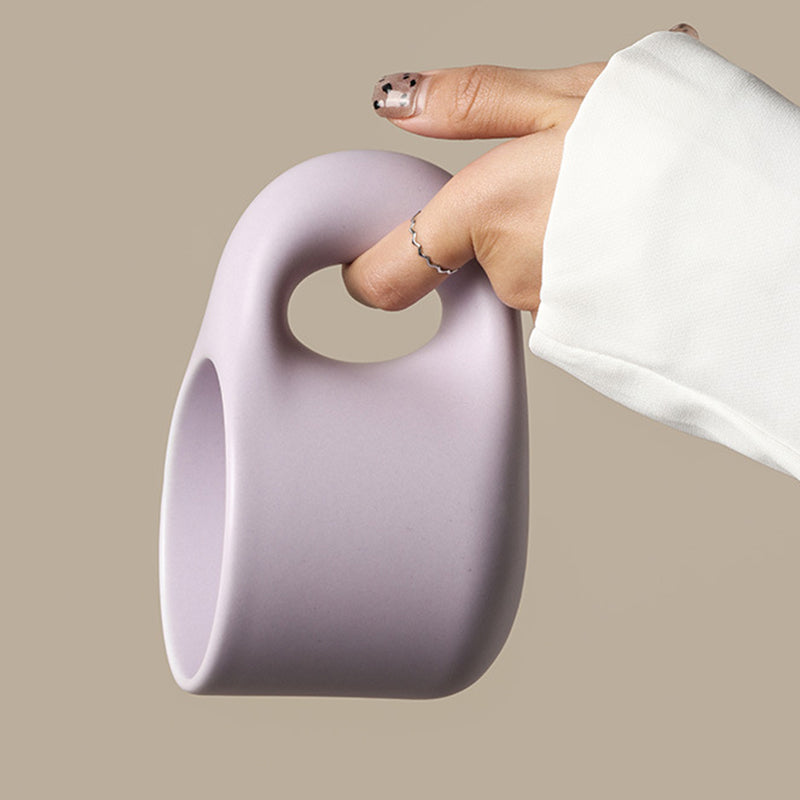 Minimalistisk Keramisk Krus 300 ml med Glansfuld Finish