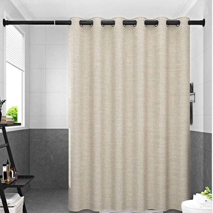 Vandafvisende Beige Bruseforhæng i Polyester